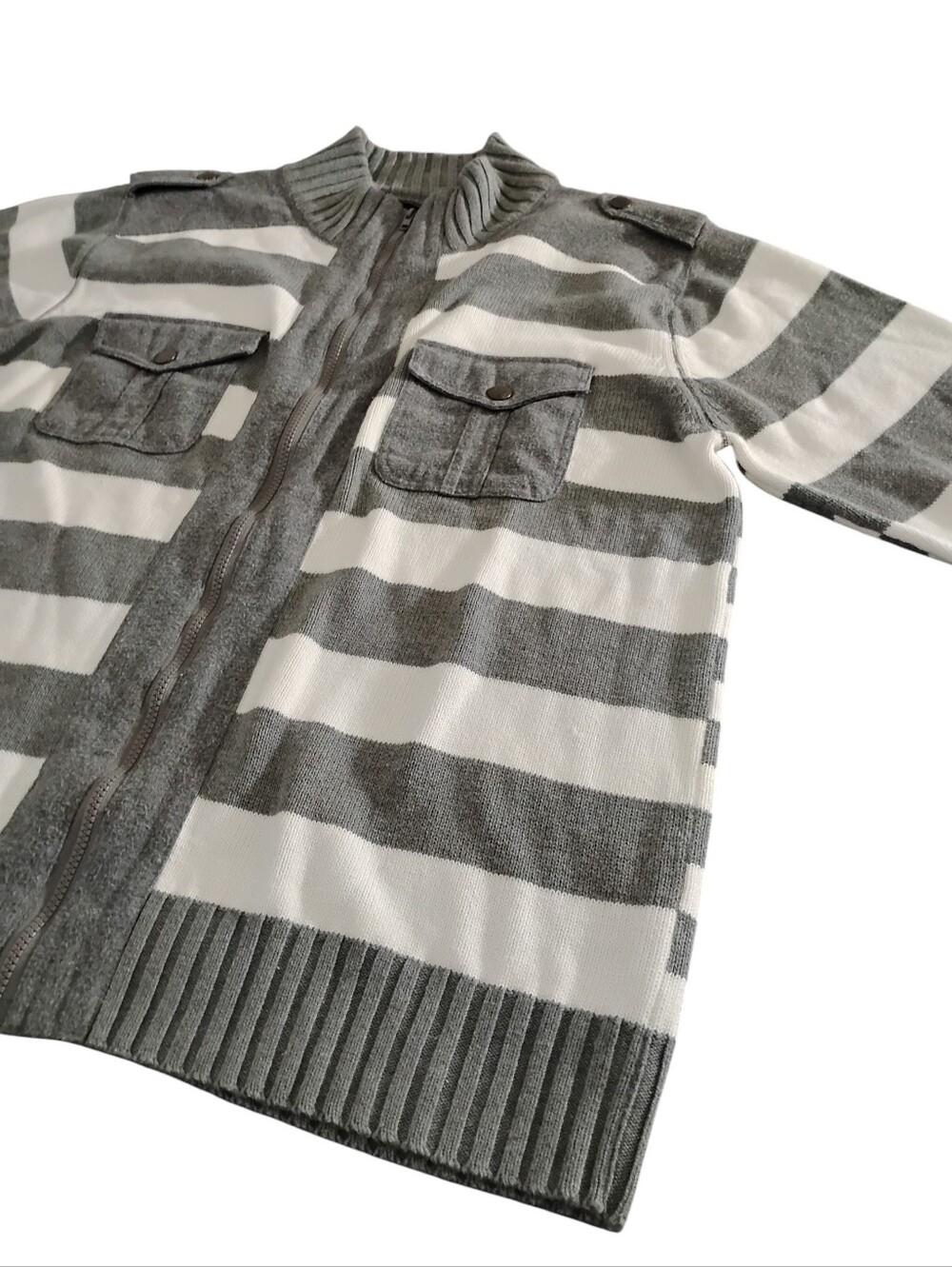 Paper Denim & Cloth Rugby Striped Cotton Knit Long Sleeve Mens Sweater XXL